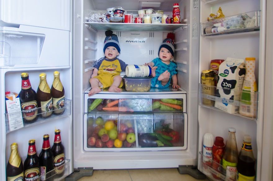 İkiz babasından yaratıcı fotoğraf projesi