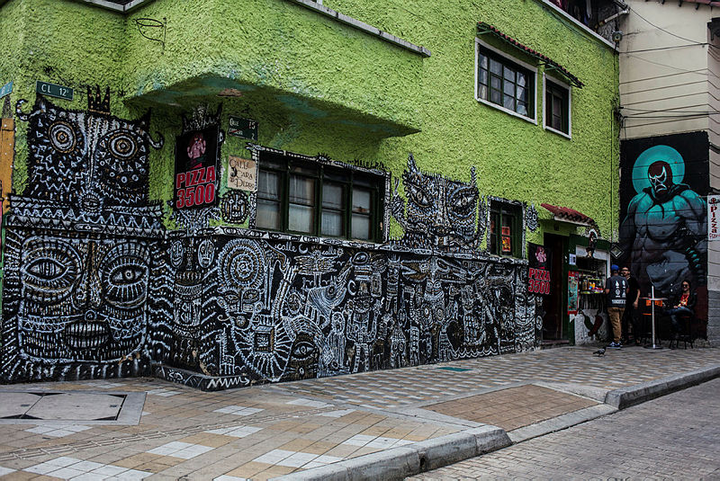Bogota’daki grafitili mahalle