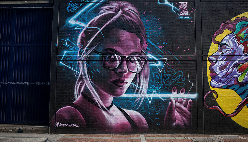 Bogota’daki grafitili mahalle