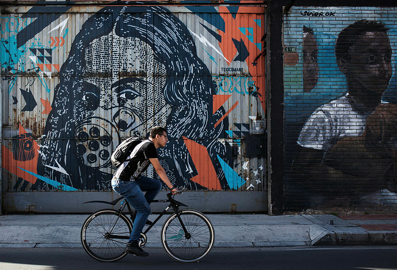 Bogota’daki grafitili mahalle