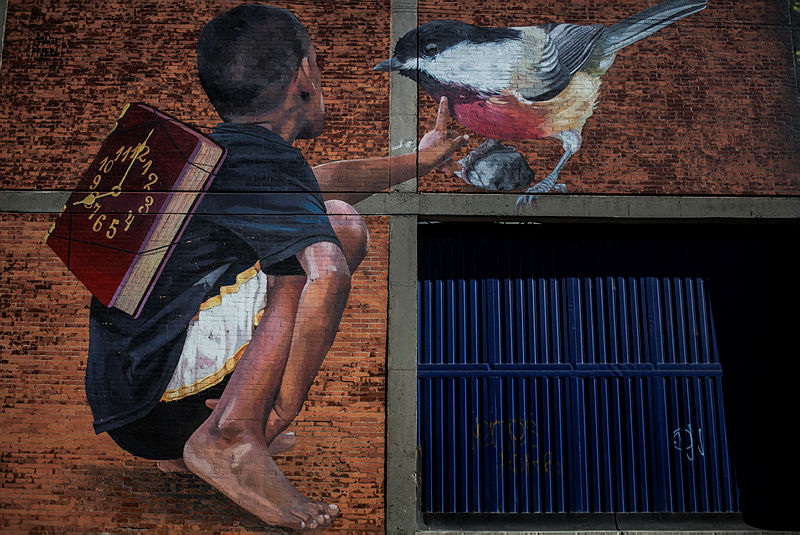 Bogota’daki grafitili mahalle
