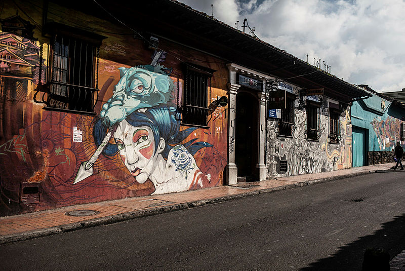 Bogota’daki grafitili mahalle