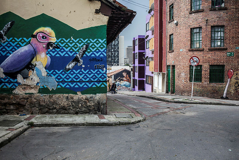 Bogota’daki grafitili mahalle