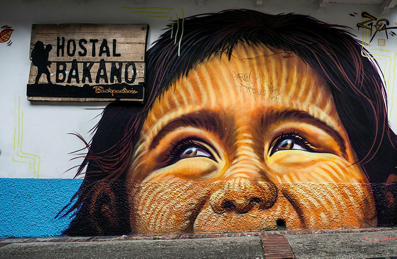 Bogota’daki grafitili mahalle