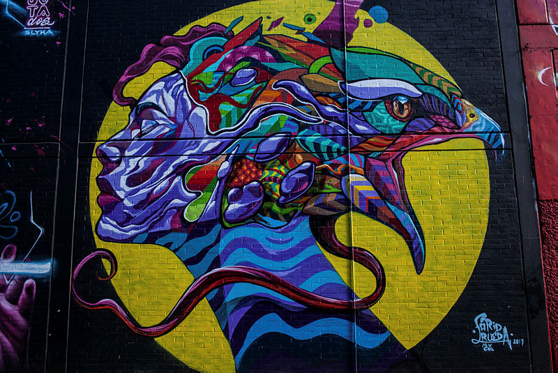 Bogota’daki grafitili mahalle