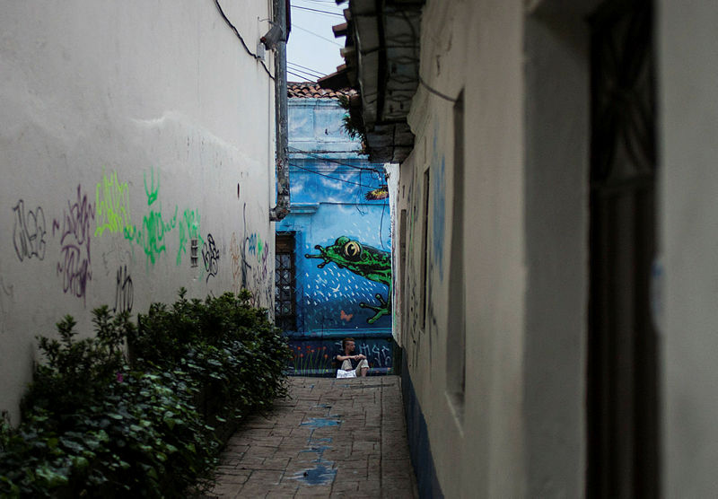 Bogota’daki grafitili mahalle