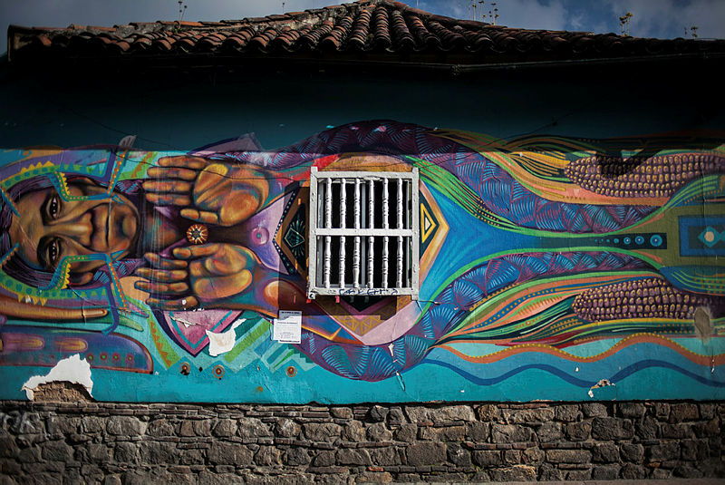 Bogota’daki grafitili mahalle