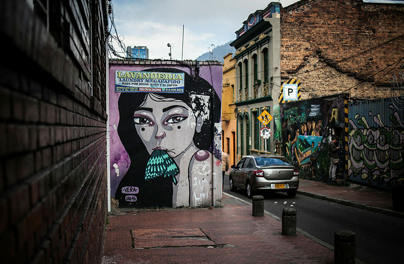 Bogota’daki grafitili mahalle