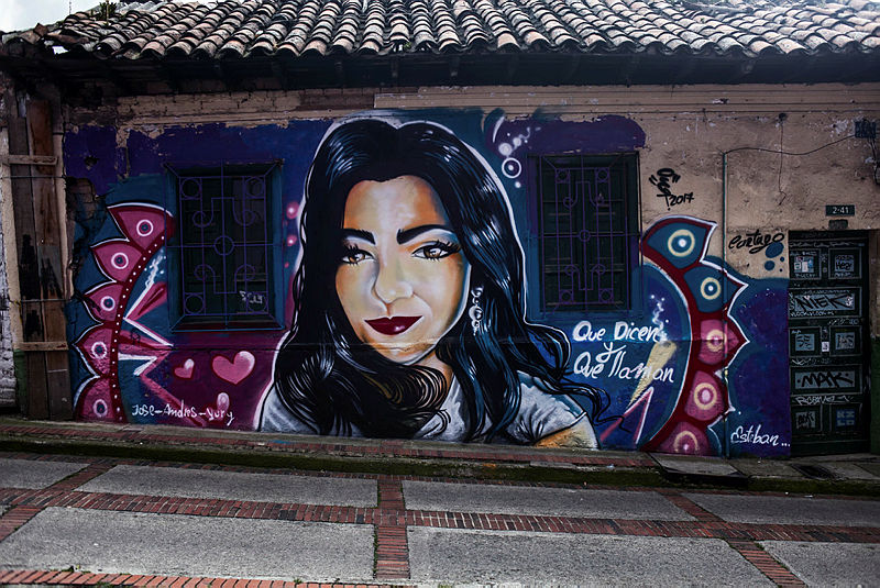Bogota’daki grafitili mahalle