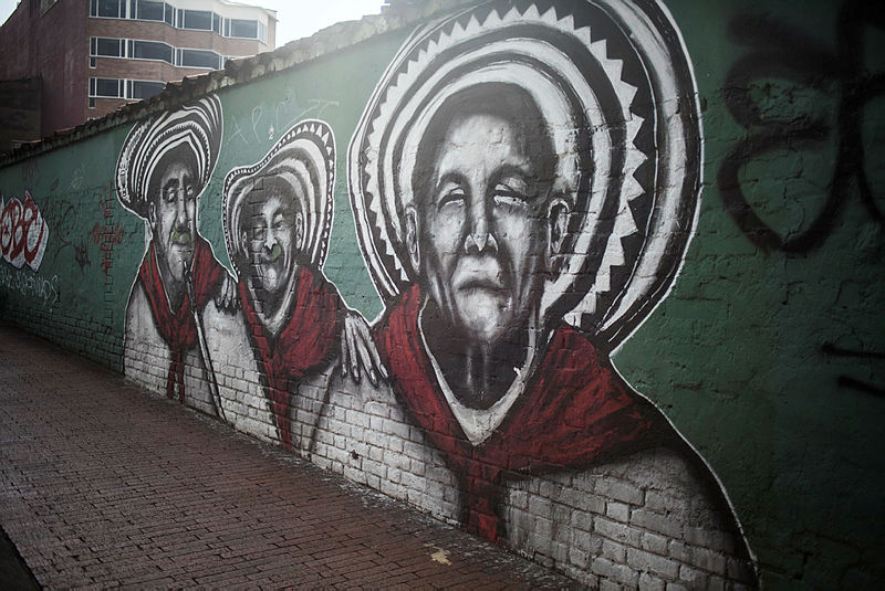 Bogota’daki grafitili mahalle