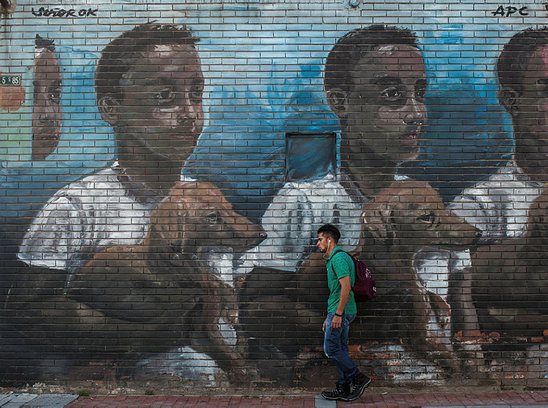 Bogota’daki grafitili mahalle