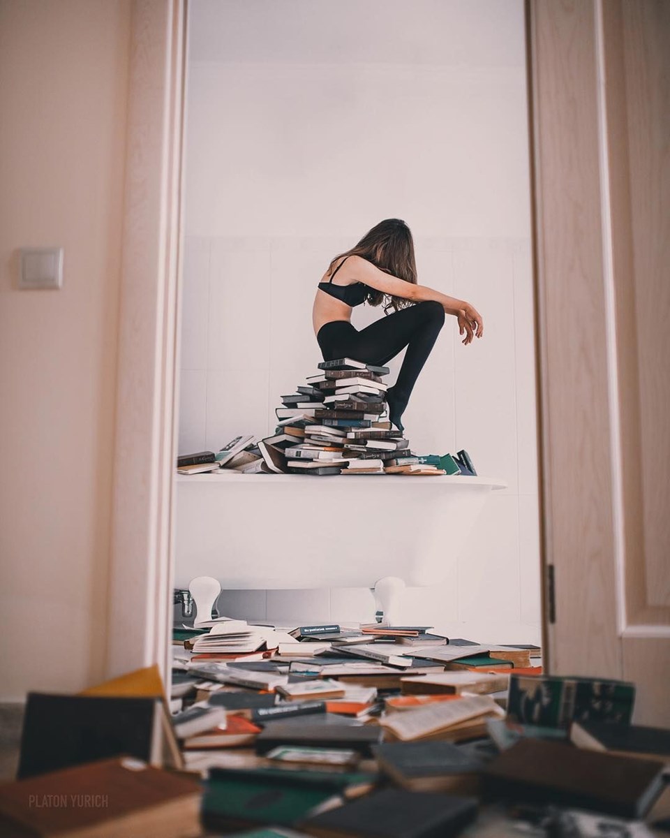 Rus fotoğrafçıdan rüya ile gerçeği birleştiren fotoğraflar