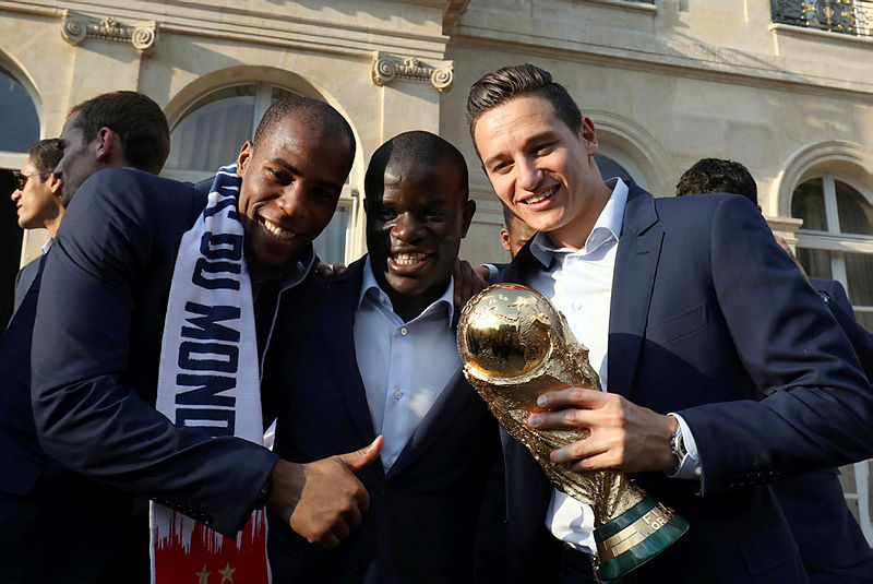 Fransa milli takımı Elysee Sarayı'nda!