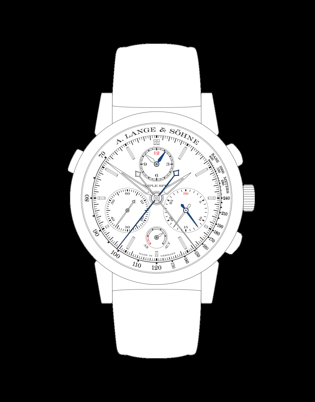 Mikro mühendisliğin başyapıtı: A. Lange & Söhne Triple Split