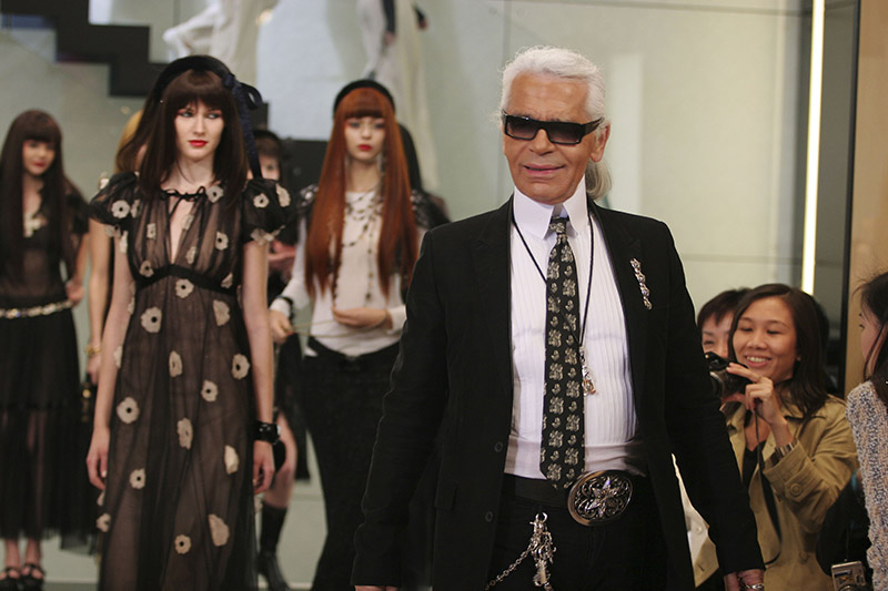 Karl Lagerfeld'e veda