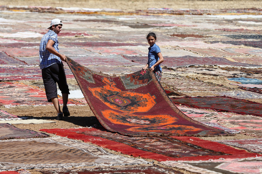 'Halı tarlaları'nın göz alıcı şöleni