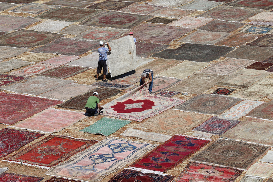 'Halı tarlaları'nın göz alıcı şöleni