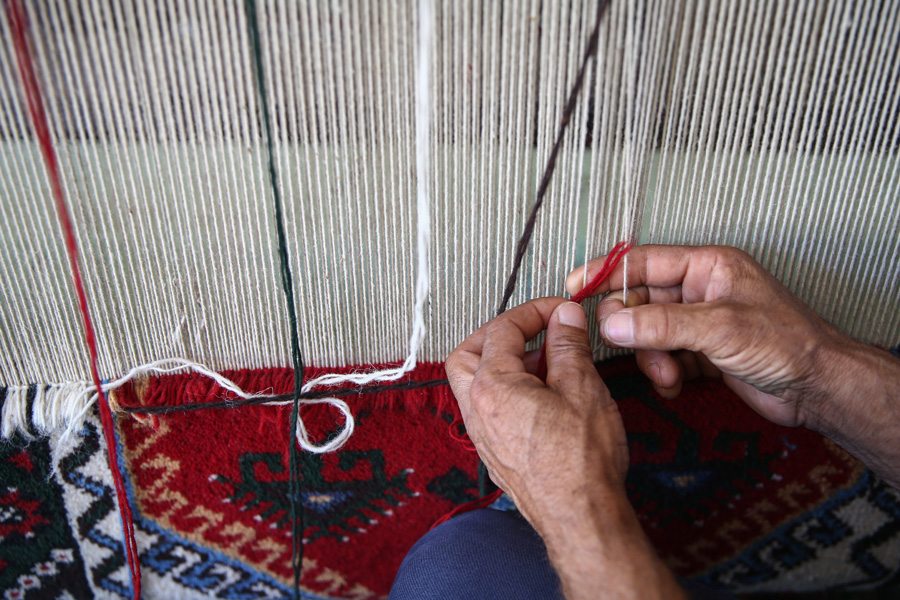 'Halı tarlaları'nın göz alıcı şöleni