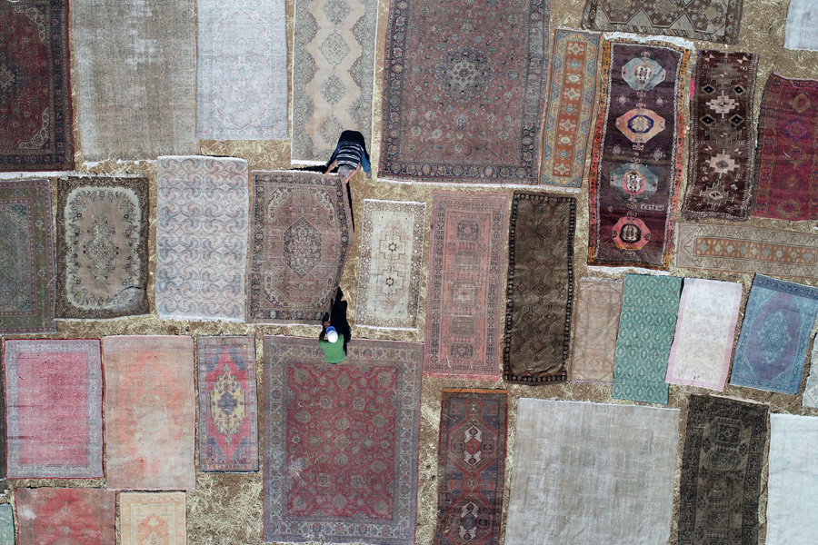 'Halı tarlaları'nın göz alıcı şöleni