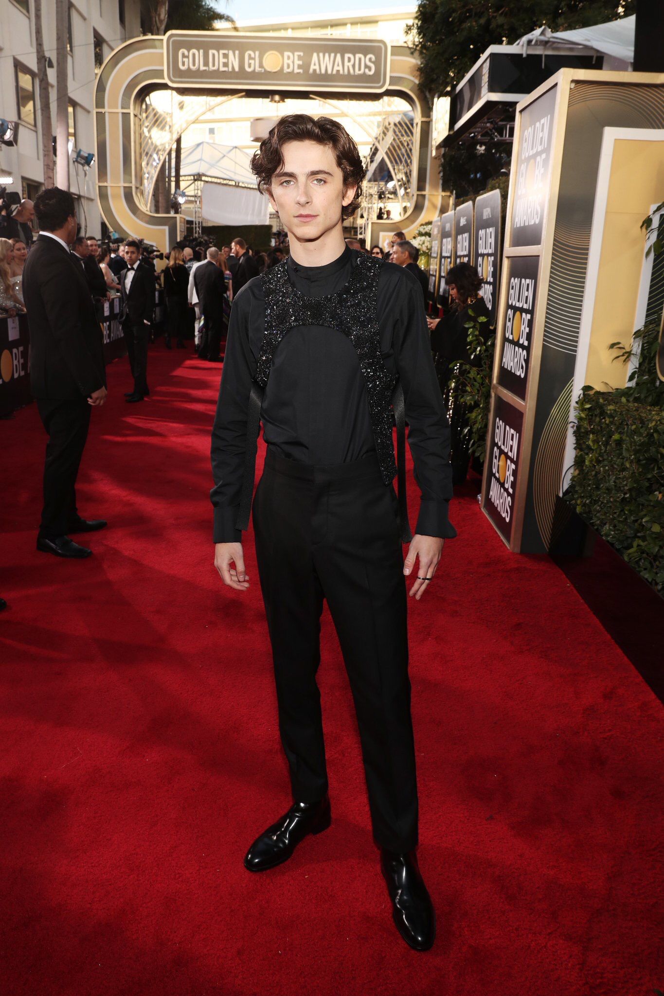 Timothee Chalamet’in kırmızı halı şıklığı