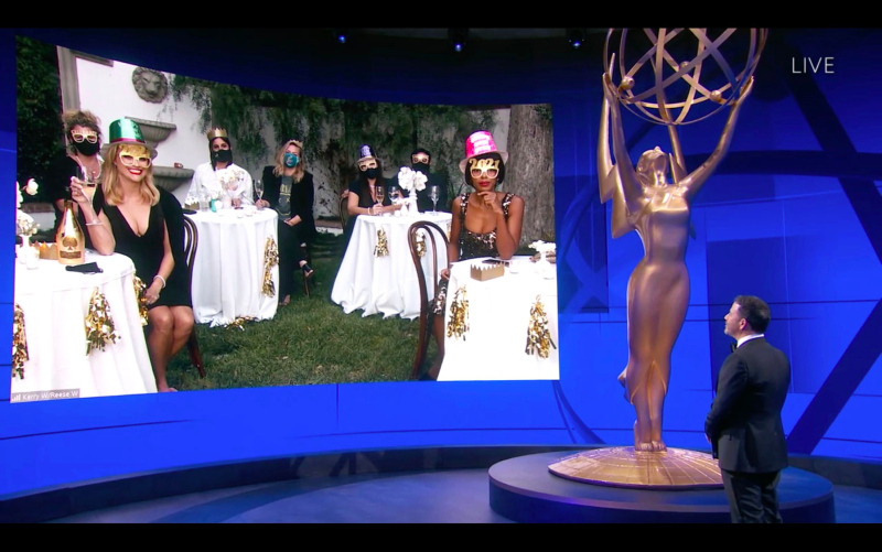 2020 Emmy Ödüllerine bulaşık eldiveni damga vurdu