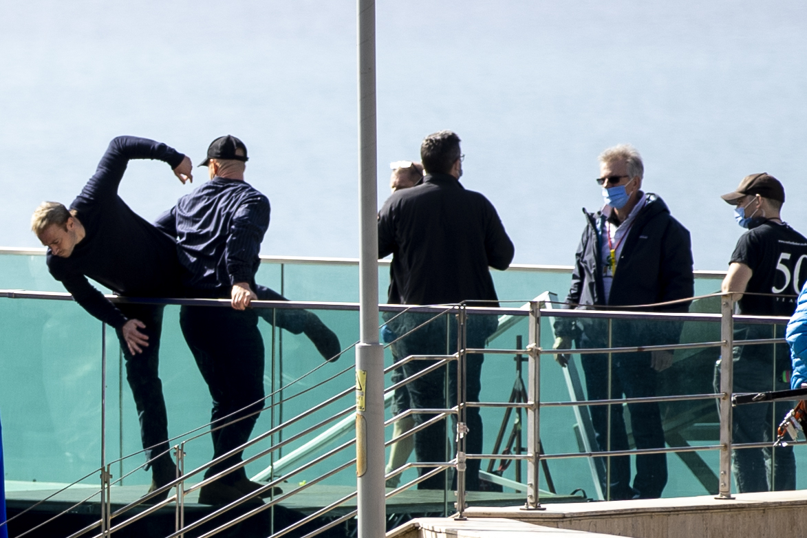 Jason Statham yeni filmi için Antalya'da!