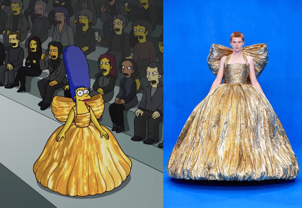 'Simpsonlar' Balenciaga ile Paris Moda Haftası'nda Buluştu