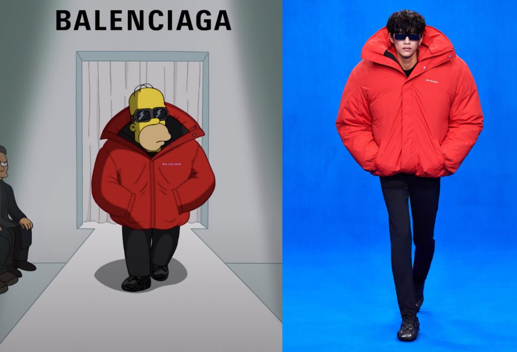 'Simpsonlar' Balenciaga ile Paris Moda Haftası'nda Buluştu