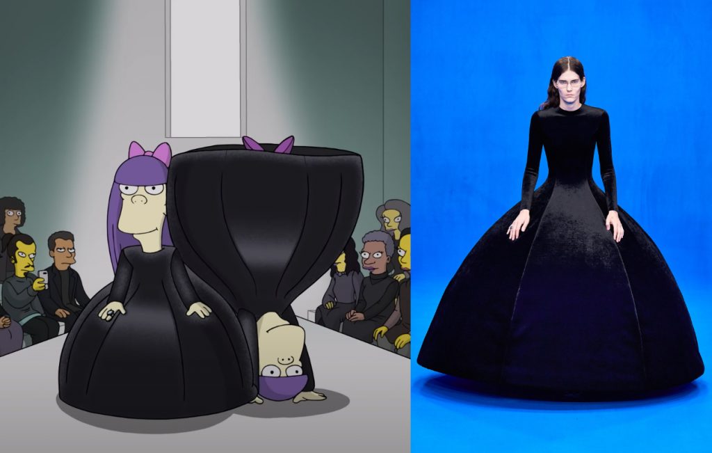 'Simpsonlar' Balenciaga ile Paris Moda Haftası'nda Buluştu