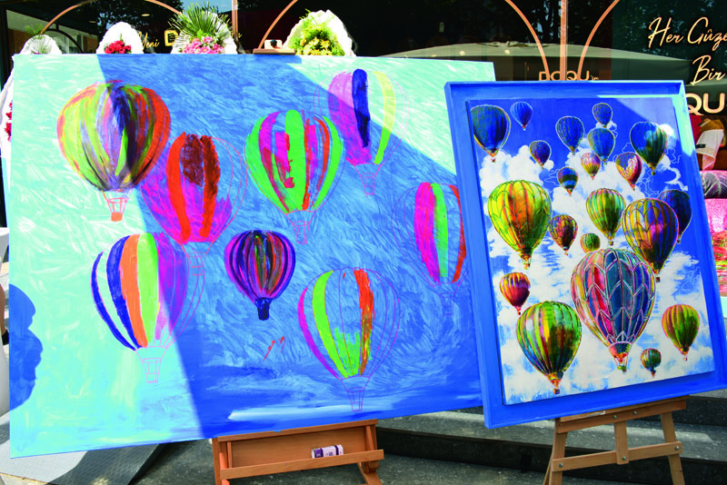 Özel koleksiyon için ünlü isimler ressam oldu