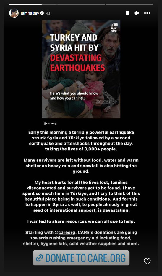 Dünyaca Ünlü Sanatçılardan Deprem İçin Destek Paylaşımları