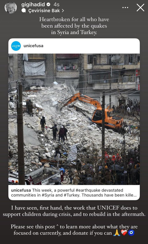 Dünyaca Ünlü Sanatçılardan Deprem İçin Destek Paylaşımları