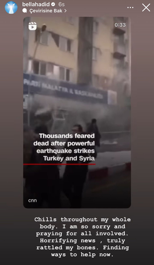 Dünyaca Ünlü Sanatçılardan Deprem İçin Destek Paylaşımları