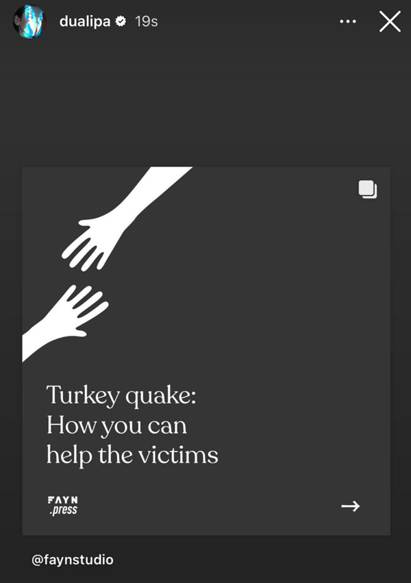 Dünyaca Ünlü Sanatçılardan Deprem İçin Destek Paylaşımları