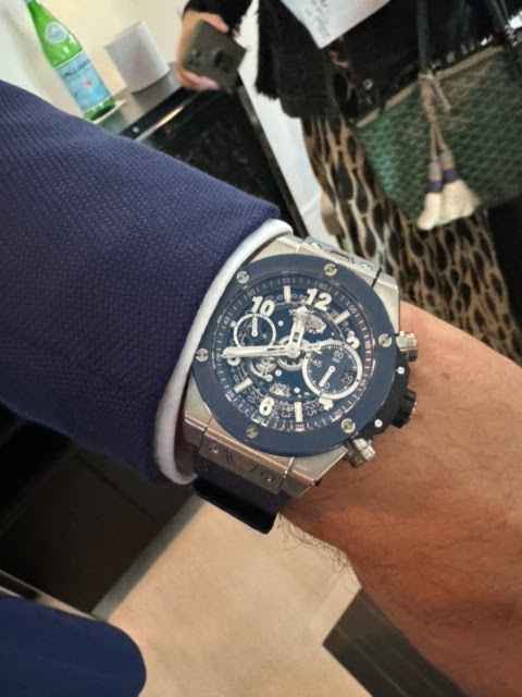 8. Ricardo Guadalupe, CEO, Hublot Hublot Big Bang Unico, mavi seramik