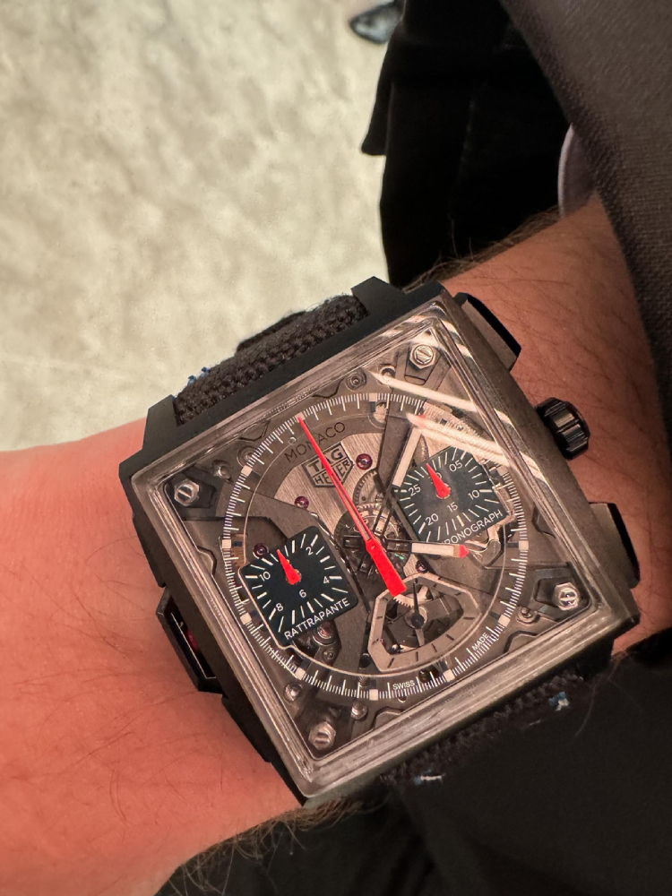 1. Frédéric Arnault, CEO, LVMH Watches TAG Heuer Monaco Split-Seconds