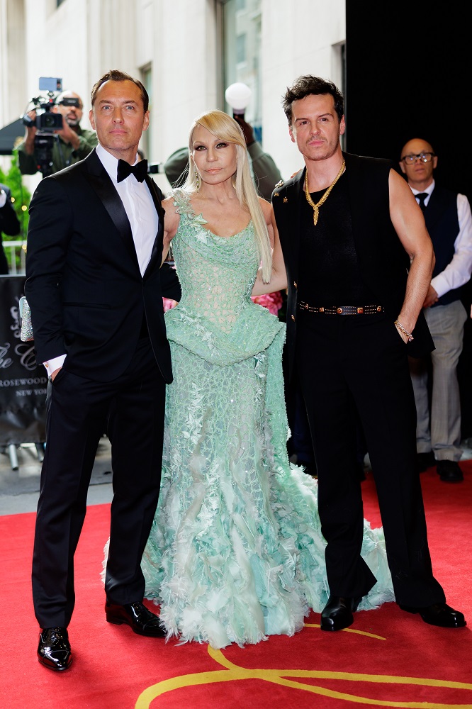 Jude Law, Donatella Versace, Andrew Scott