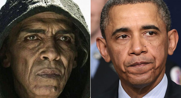 Obama, Şeytan'a bu kadar mı benzer?