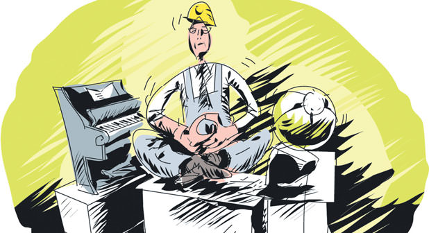 İşim gücüm budur benim, gökyüzünü boyarım her sabah