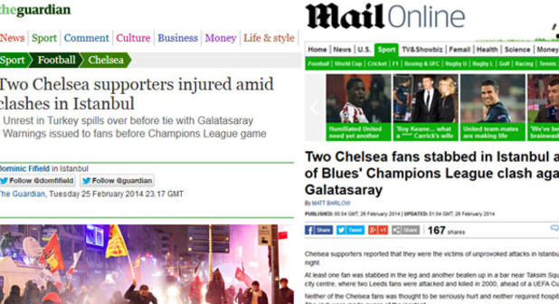 2 Chelsea taraftarı bıçaklandı