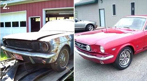 Çöplükten çıkan lüks otomobiller