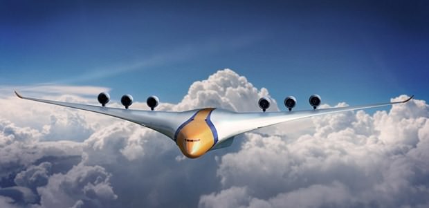 1000 yolculu, barlı ve penceresiz konsept uçak