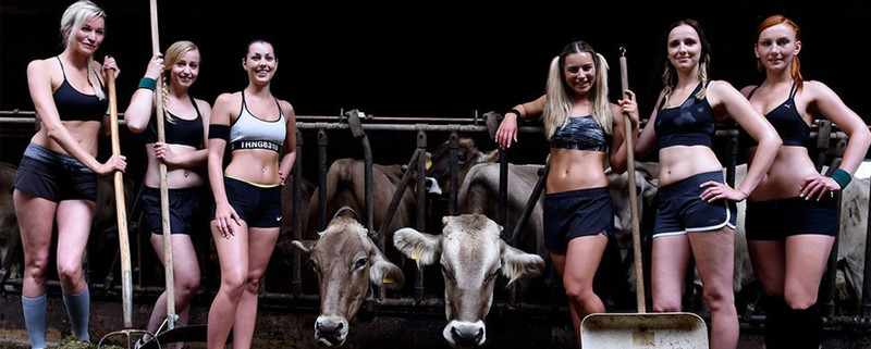 Bavyeralı kadınlar Pirelli takvimine özendi