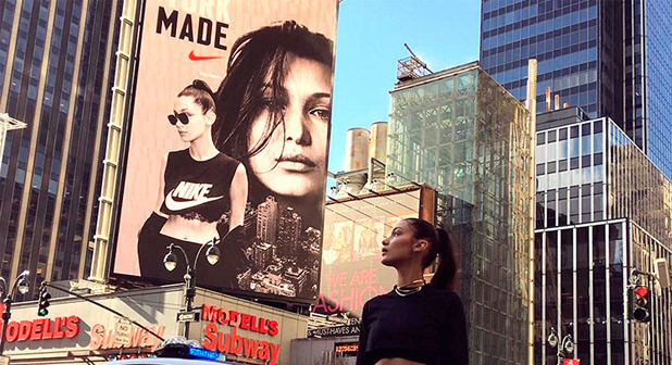 Nike'ın yeni yüzü Bella Hadid oldu