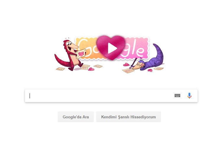 Sevgililer Günü'ne özel Doodle