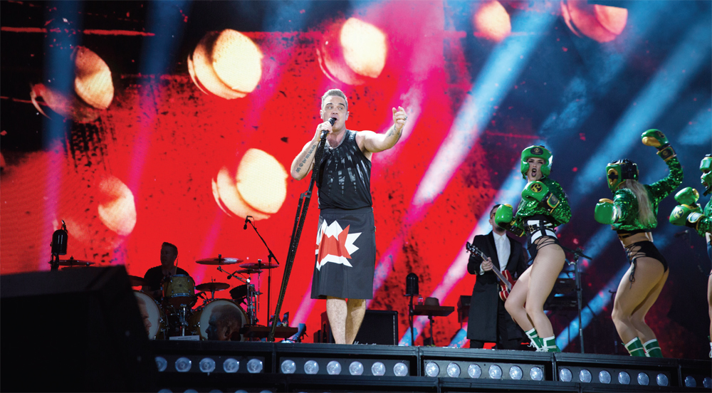 Robbie Williams'ın son konserinden anlar