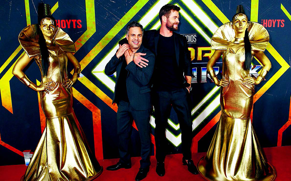 'Thor' ile 'Hulk' kırmızı halıda