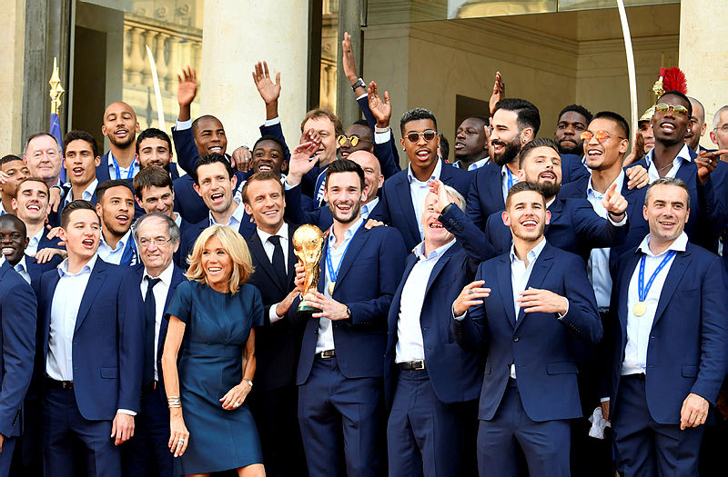 Fransa milli takımı Elysee Sarayı'nda!