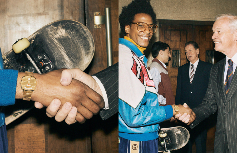 Gucci'nin yeni saat kampanyası