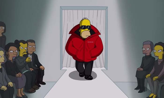 'Simpsonlar' Balenciaga ile Paris Moda Haftası'nda Buluştu